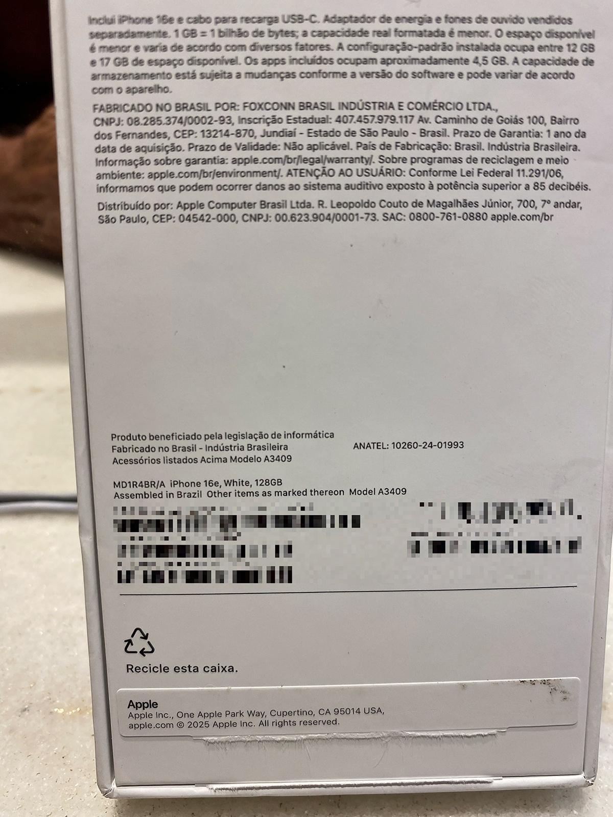 Foxconn hiện đang lắp ráp iPhone 16e tại Brazil