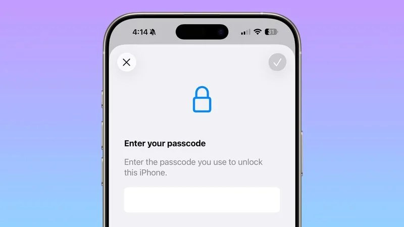 Passcode Changes